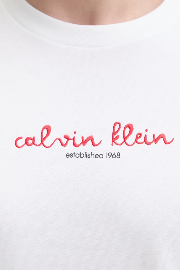 Calvin Klein Jeans T-shirt męski bawełniany LV04RG816G beżowy