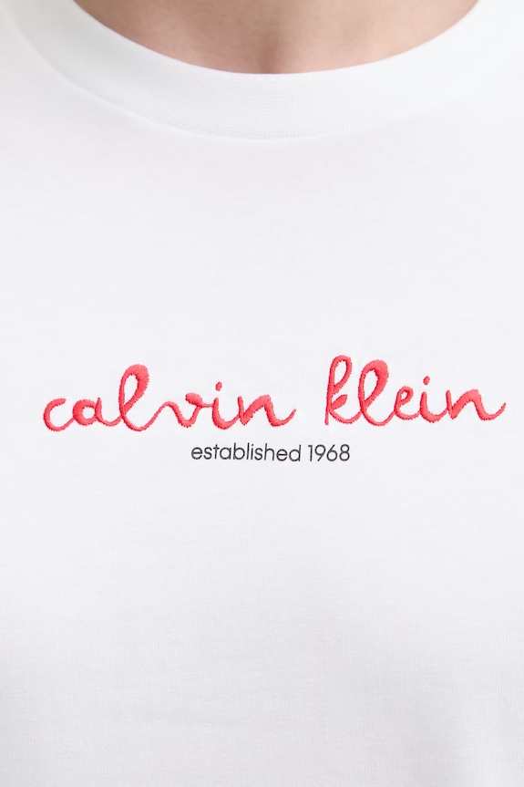 Calvin Klein Jeans T-shirt męski bawełniany LV04RG816G beżowy