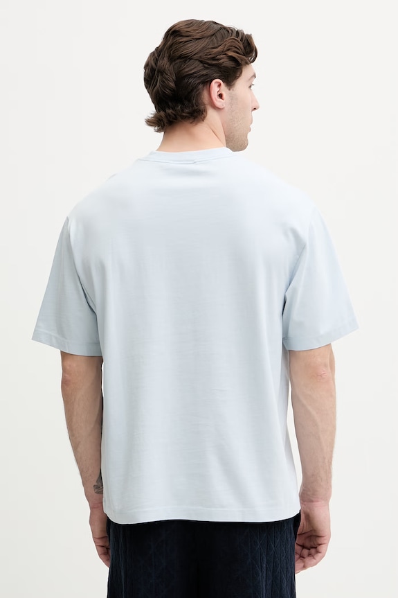 Oblečení Calvin Klein Jeans tričko pánské bavlněné LV04RG814G modrá
