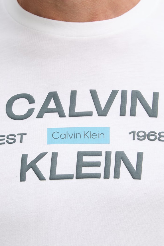 Calvin Klein Jeans tricou pentru bărbați, din bumbac LV04RG805G alb