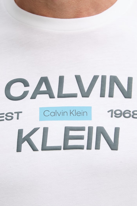 Calvin Klein Jeans tricou pentru bărbați, din bumbac LV04RG805G alb