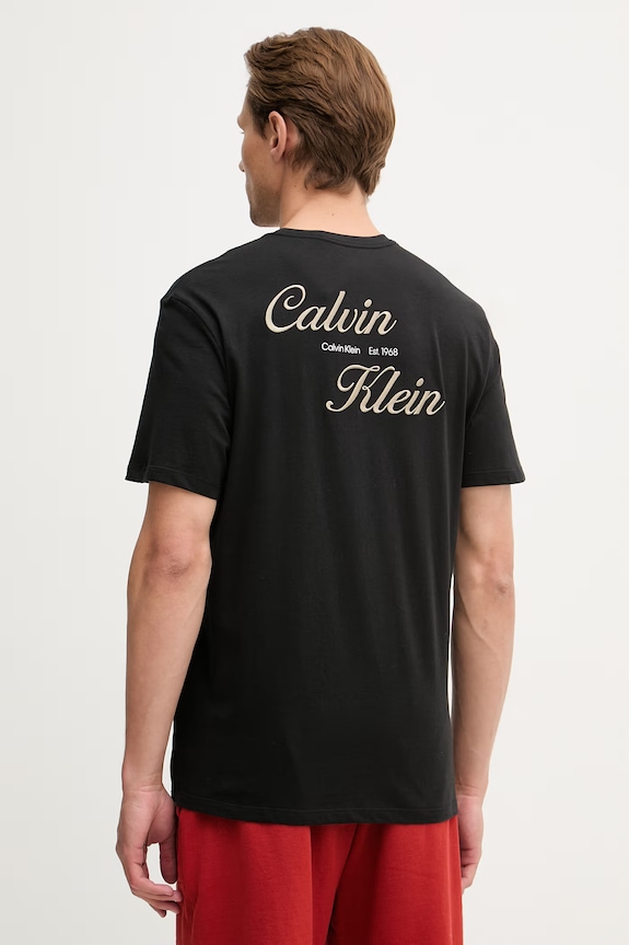 Odzież Calvin Klein Jeans T-shirt męski bawełniany LV04RG804G czarny