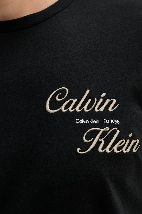 Calvin Klein Jeans T-shirt męski bawełniany LV04RG804G czarny