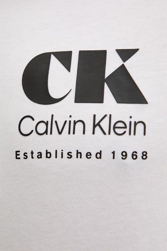 Calvin Klein Jeans tricou pentru bărbați, din bumbac LV04RG802G alb