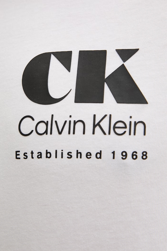 Calvin Klein Jeans tricou pentru bărbați, din bumbac LV04RG802G alb