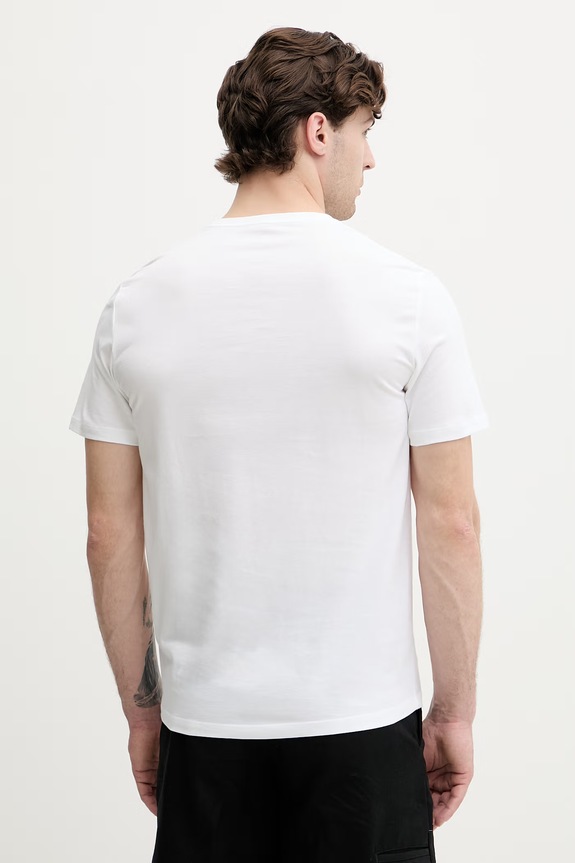 Oblečení Calvin Klein Jeans tričko pánské bavlněné LV04RG800G bílá