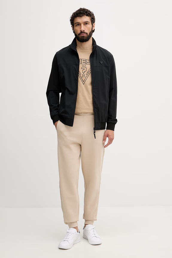 Guess tričko pánske bavlnené MIKEN Z6YI20.K5016 hnedá AW26