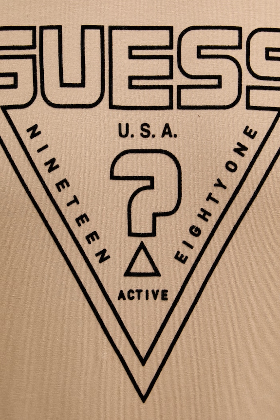 Guess tričko pánske bavlnené MIKEN Z6YI20.K5016 hnedá