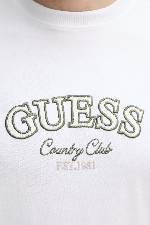 Guess majica za muškarce od pamuka M6YI49.K4235 bijela