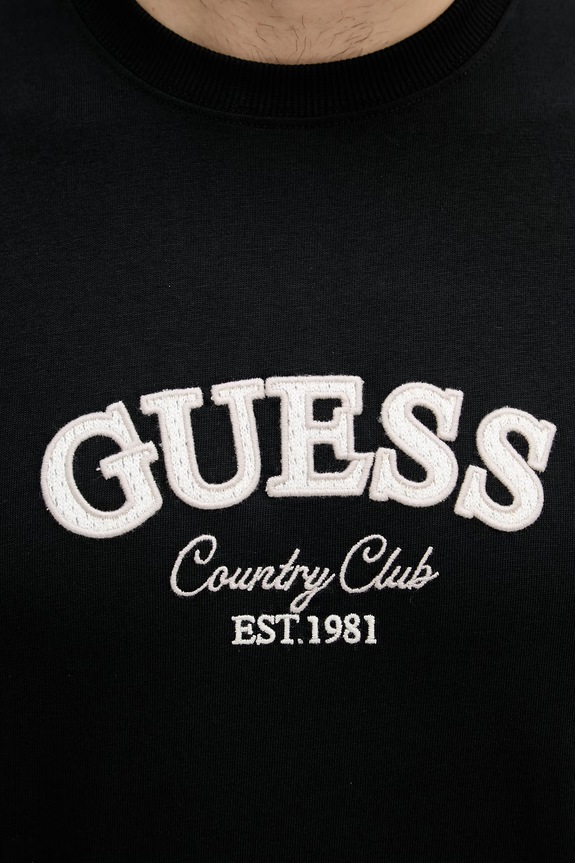 Guess majica za muškarce od pamuka M6YI49.K4235 crna