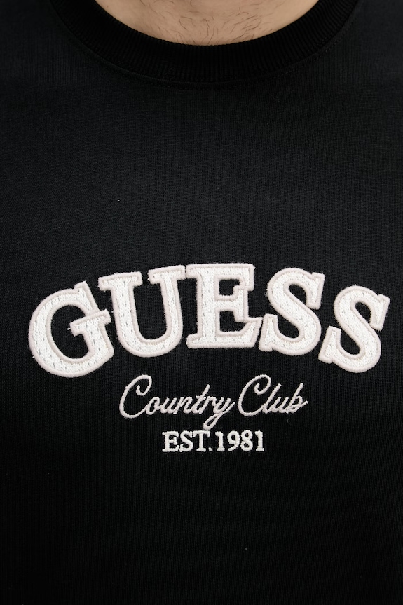 Guess majica za muškarce od pamuka M6YI49.K4235 crna