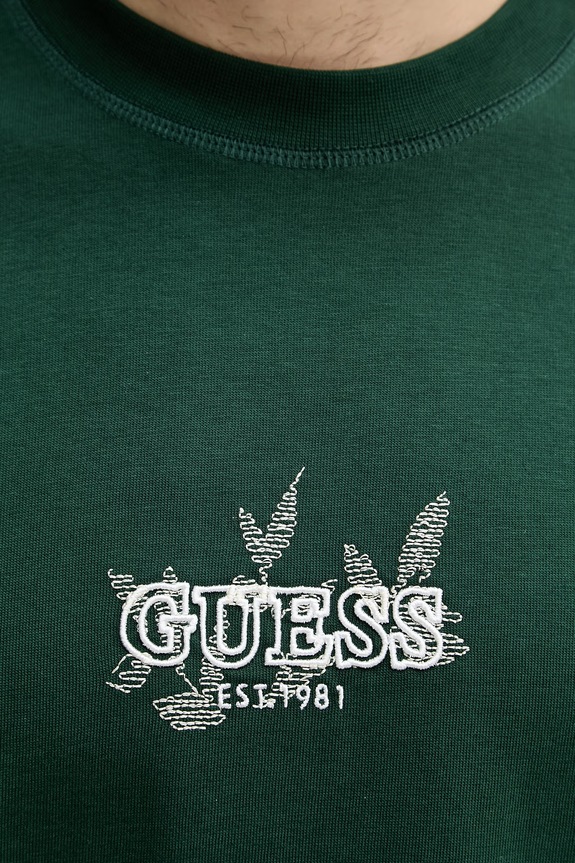 Guess majica za muškarce od pamuka M6YI46.K4232 zelena