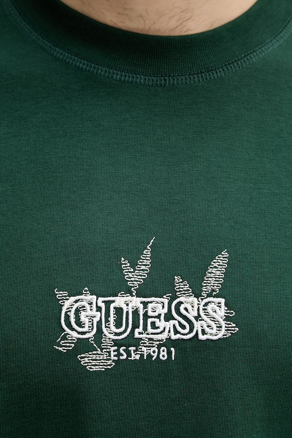 Guess majica za muškarce od pamuka M6YI46.K4232 zelena