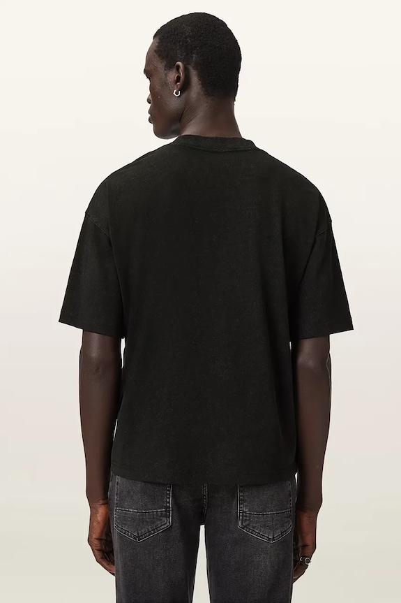 AllSaints T-shirt damski bawełniany DASH M093PE czarny AW26