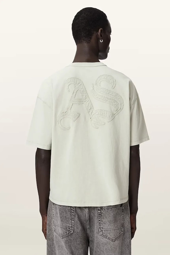AllSaints футболка мужская хлопковая INSIGNIA M092PE зелёный AW26