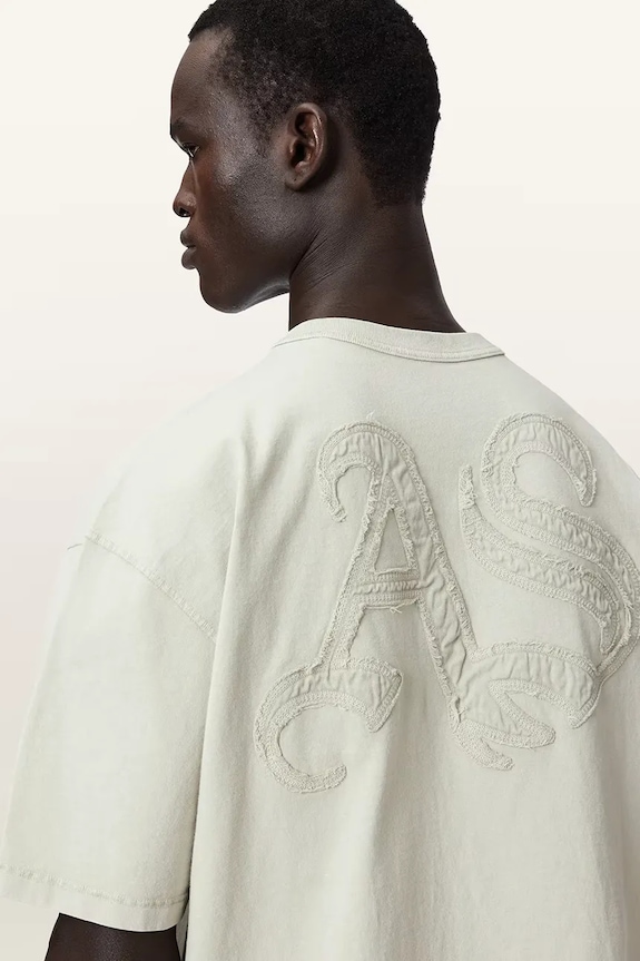 AllSaints футболка мужская хлопковая INSIGNIA M092PE зелёный