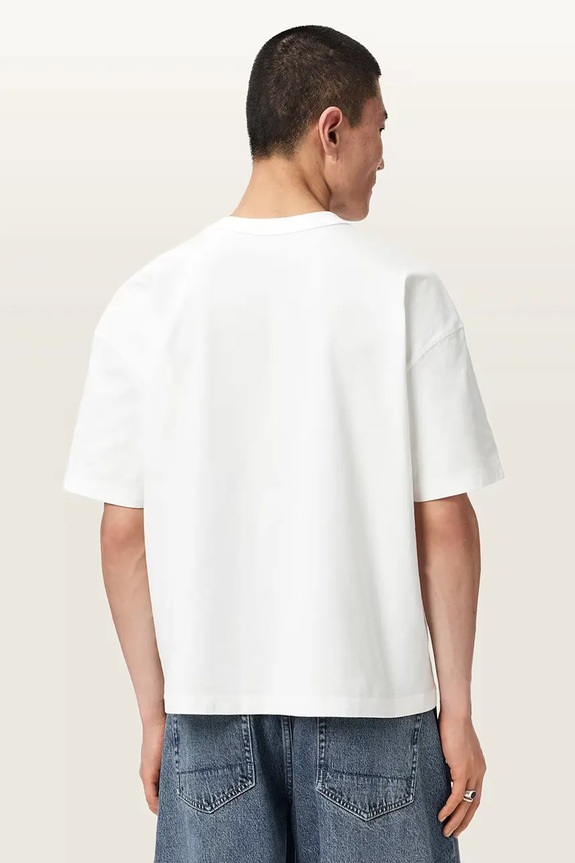 AllSaints футболка мужская хлопковая ANGELINO M041PE белый AW26