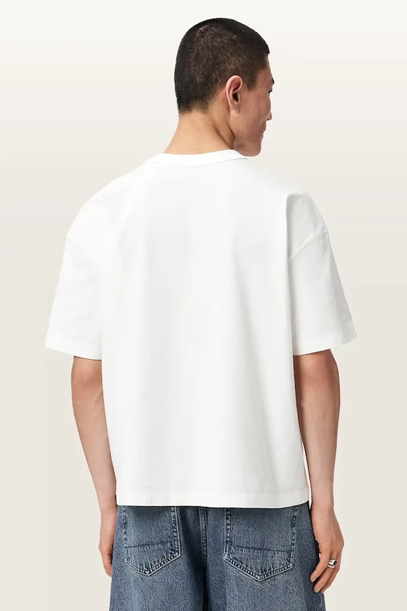 AllSaints футболка мужская хлопковая ANGELINO M041PE белый AW26