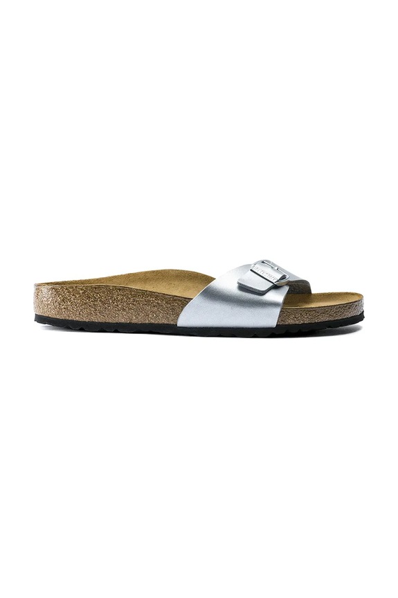 Birkenstock klapki Madrit syntetyczny srebrny 40411