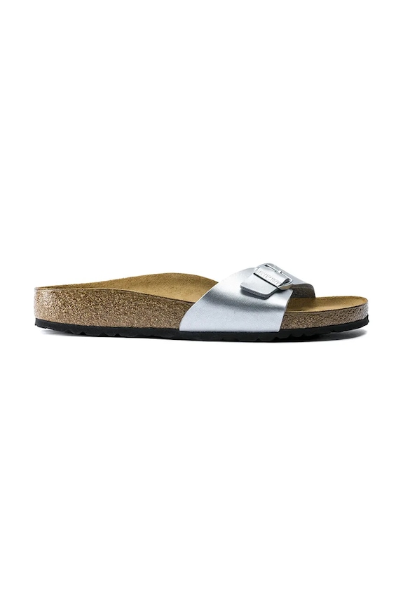 Birkenstock klapki Madrit syntetyczny srebrny 40411