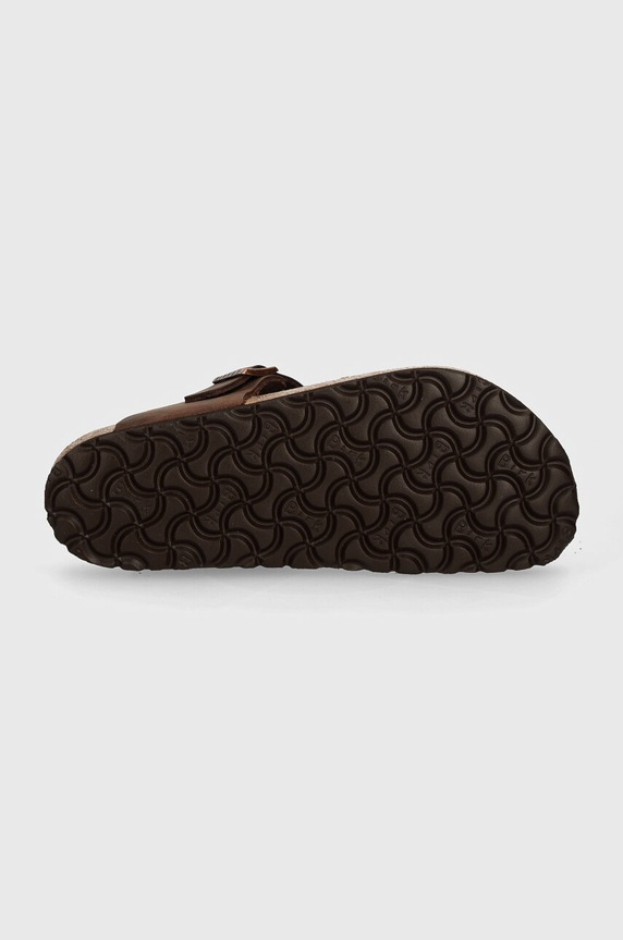 Birkenstock japonki nubukowe Gizeh 743831 brązowy