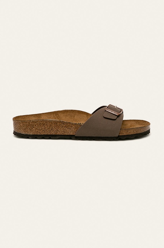 Birkenstock papucs Madrid szintetikus bőr barna 40093.MOCCA