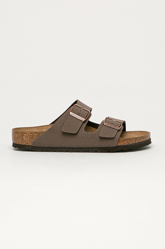 Birkenstock klapki Arizona syntetyczny brązowy 151181