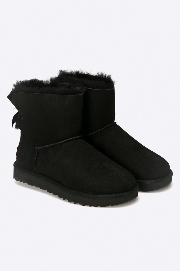 UGG śniegowce Mini Bailey Bow II 1016501.BLK czarny AA00