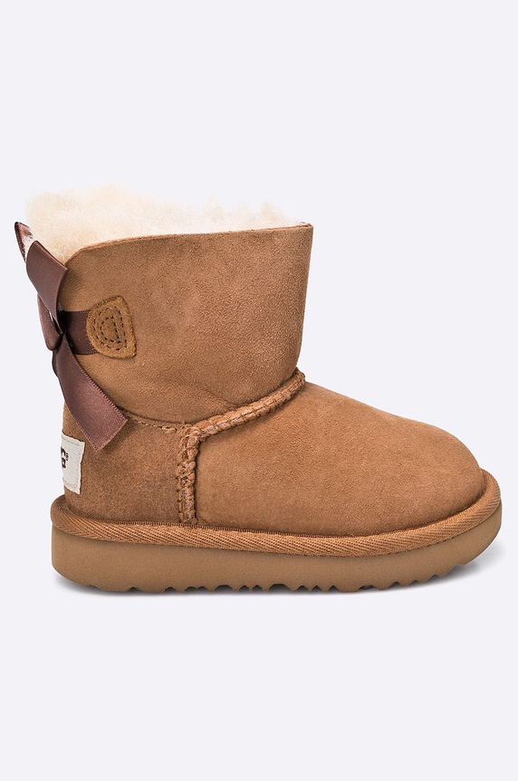 UGG - Cipele dziecięce Mini Bailey Bow II smeđa 1017397T.CHE