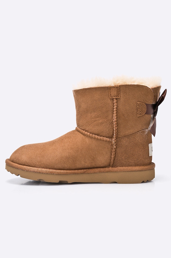 Dziewczynka UGG - Botki dziecięce K MINI BAILEY BOW II 1017397K.CHE beżowy