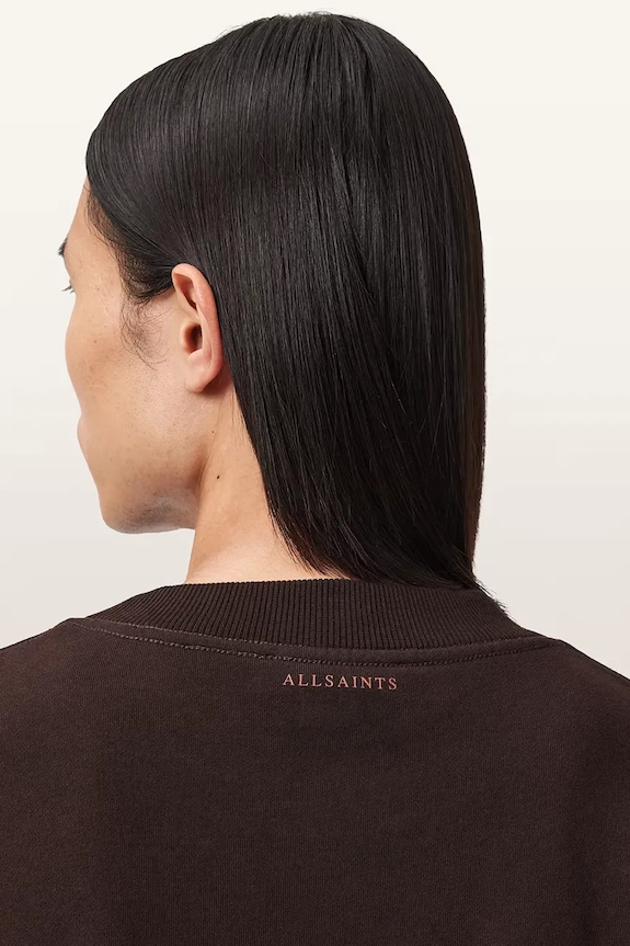 Îmbrăcăminte AllSaints hanorac de bumbac M011NE maro