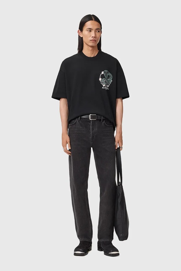 Odzież AllSaints t-shirt bawełniany M032PD czarny