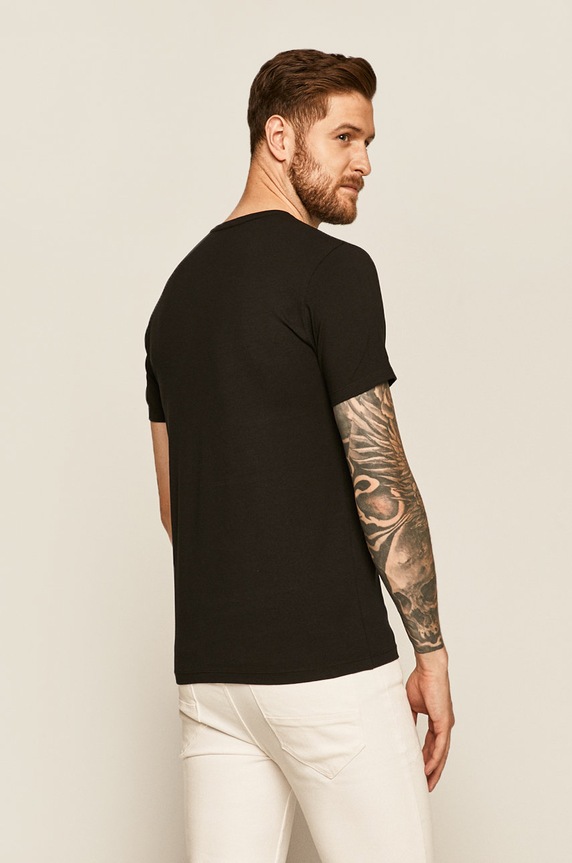 Odzież T-shirt męski czarny RS20.TSM090 czarny