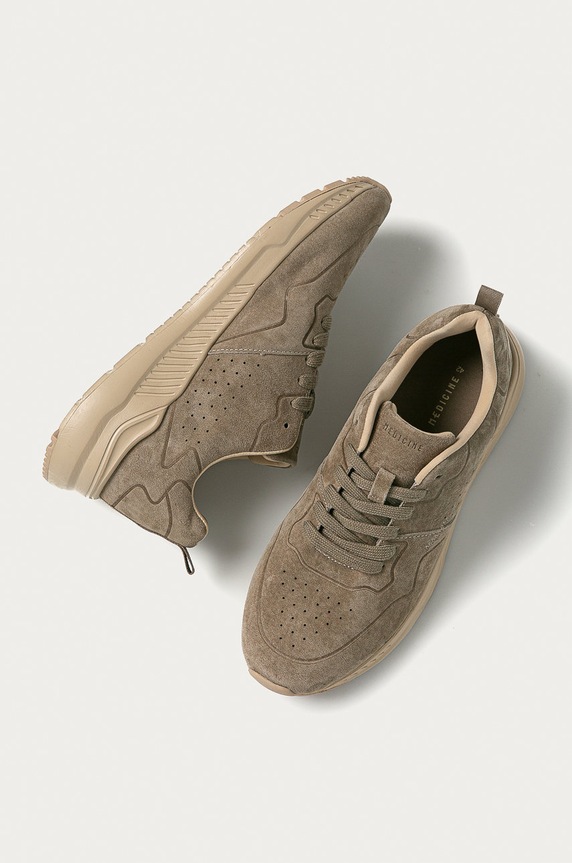 Medicine - Buty zamszowe Whiskey Bar beżowy RS21-OBM202