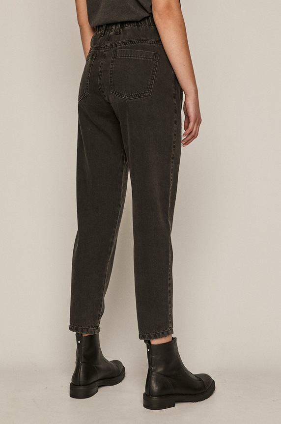 Odzież Jeansy damskie carrot czarne RS21-SJD305 czarny