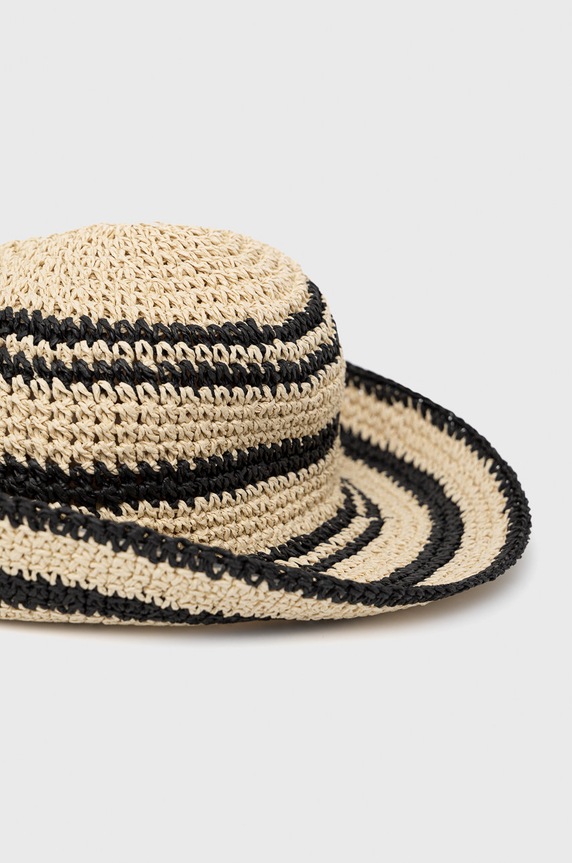 Akcesoria Kapelusz damski z szerokim rondem beżowy RS22.CAD903 beżowy