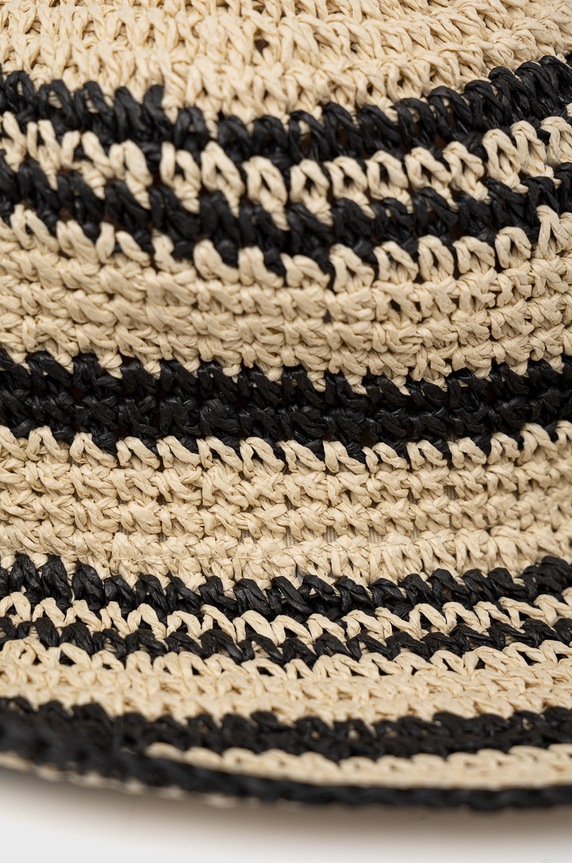 Kapelusz damski z szerokim rondem beżowy beżowy RS22.CAD903