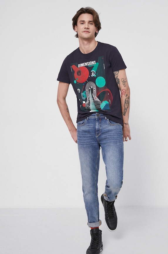 Rifle pánske Denim RS22.SJM012 modrá RS22