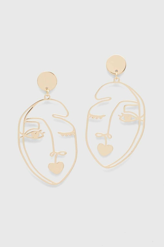 Kolczyki damskie z ozdobną zawieszką kolor złoty RS23.AKD307 złoty RS23