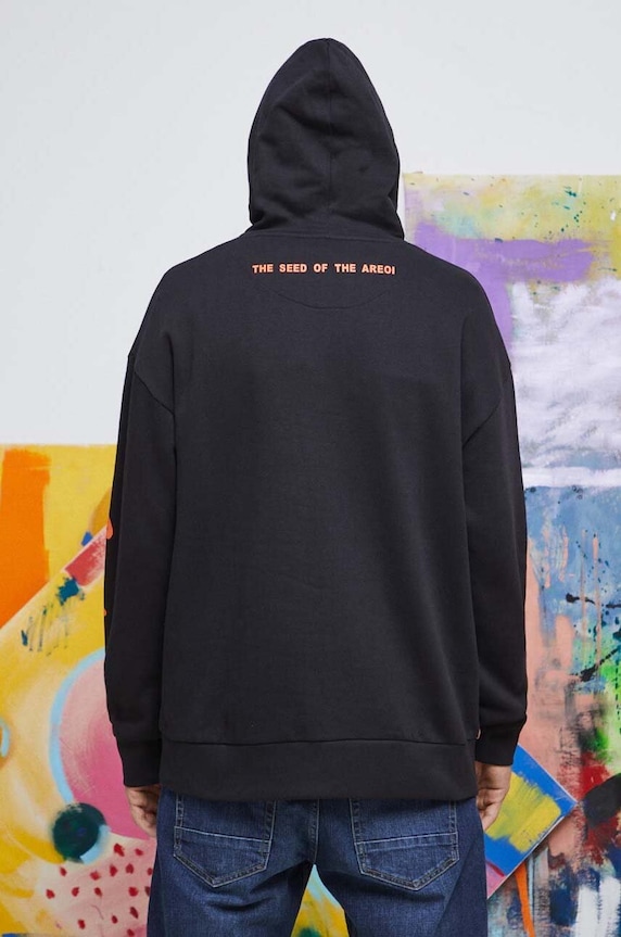 Odzież Bluza bawełniana męska Eviva L'arte kolor czarny RS23.BLM251 czarny