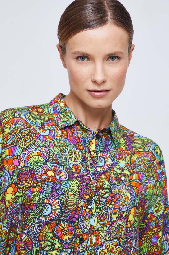 Koszula damska z kolekcji WOŚP x Medicine kolor multicolor RS23.KDD150 multicolor