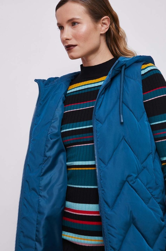 Vesta dámska tyrkysová farba RS23.KMD200