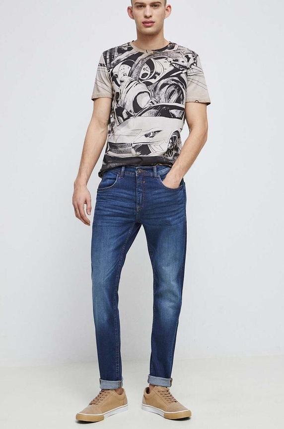 Rifle pánske tmavomodrá farba RS23.SJM306 tmavomodrá RS23