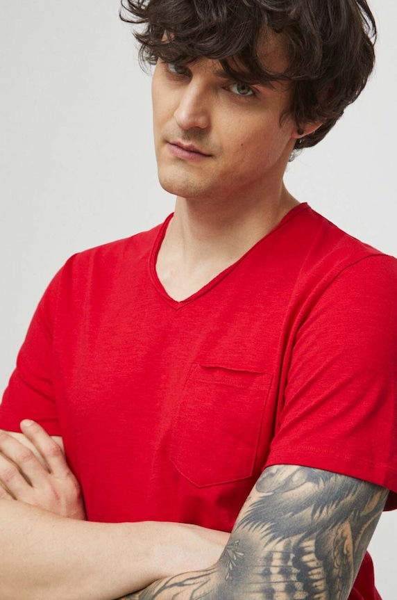 Medicine pamut póló piros RS23.TSM090