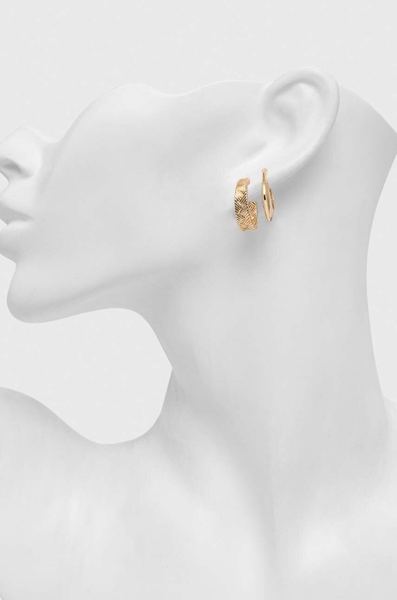 Kolczyki damskie o nieregularnym kształcie (3-pack) kolor złoty RS24.AKD507 złoty RS24