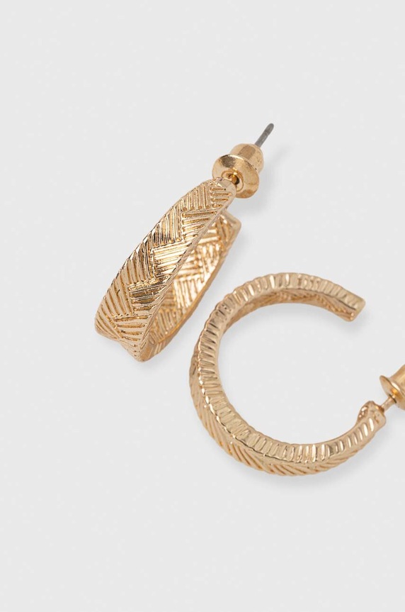 Kolczyki damskie o nieregularnym kształcie (3-pack) kolor złoty złoty RS24.AKD507