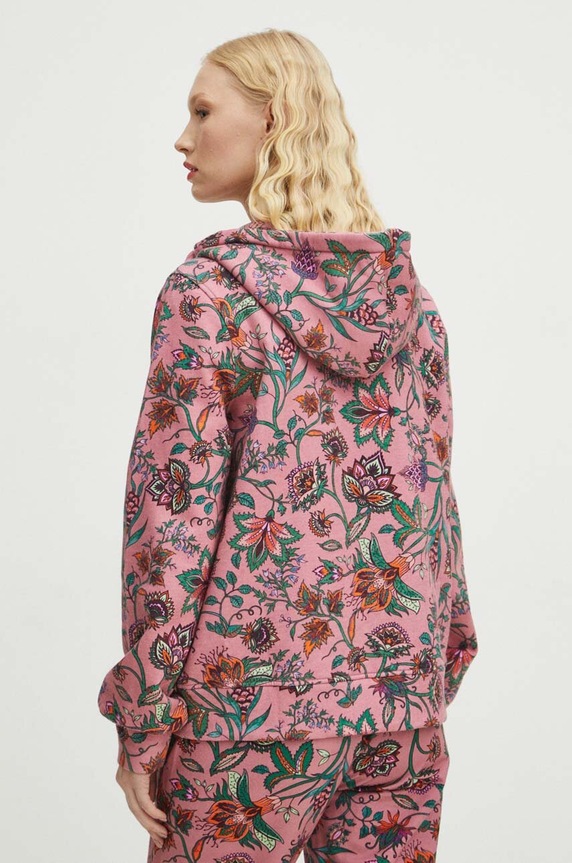 Oblečenie Mikina dámska ružová farba RS24.BLD011 ružová