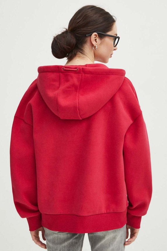 Odzież Bluza damska z kapturem gładka kolor różowy RS24.BLD030 różowy