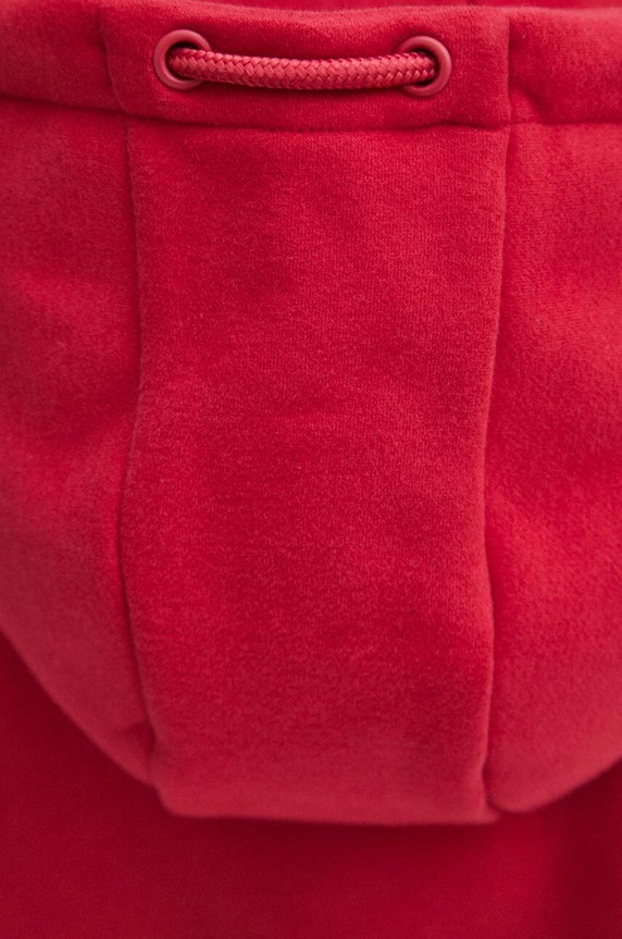 Bluza damska z kapturem gładka kolor różowy RS24.BLD030