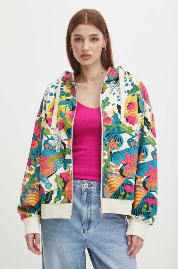 Medicine bluza z elastanem multicolor RS24-BLD090